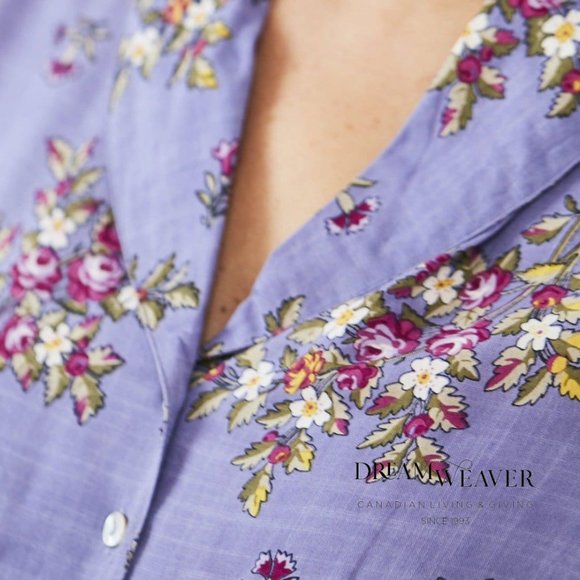 Bellevue Cottage Blouse Periwinkle | April Cornell - Picture 6 of 8